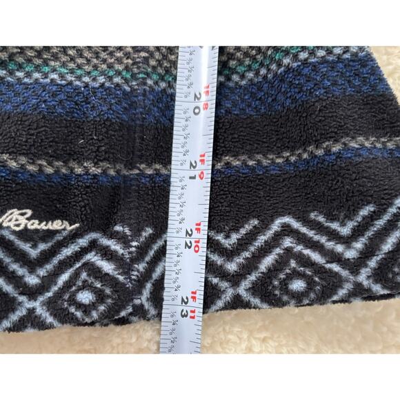 Eddie Bauer Tribal Print Fleece Quarter Zip Long Sleeve Sweater Shirt Size Small - Picture 8 of 8